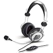 Genius HS-04SU (noise-canceling microphone) Headband headset with Noise-canceling microphone. In-line volume control.