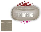 Comfort Sac Lounger Sac Khaiki Wide Cord By Elite Furniture