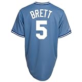 George Brett Kansas City Royals Majestic Light Blue Cooperstown Replica Jersey - S