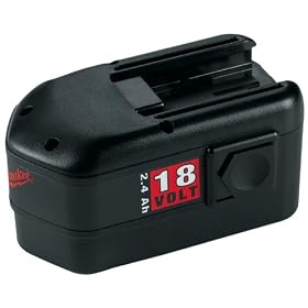 Milwaukee 48-11-2230 18-Volt 2.4 Amp Hour NiCad Slide Style Battery