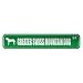  GREATER SWISS MOUNTAIN DOG ST  STREET SIGN DOG