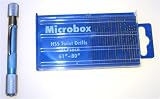 21pc MINI-DRILL Set INDEX 61-80 QUALITY w/Small Aluminum Hand Drill
