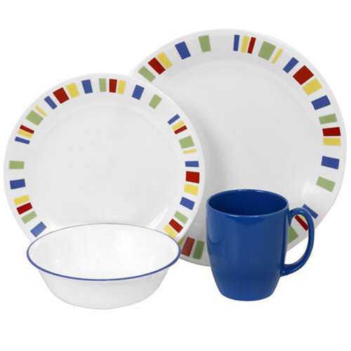 Corelle Livingware 16-Piece Dinnerware Set, Service for 4, Memphis