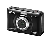 Nikon Coolpix S30 Digitalkamera (10 Megapixel, 3-fach opt. Zoom, 6,7 cm (2,7 Zoll) Display, bildstabilisiert, wasserdicht bis 3m) schwarz