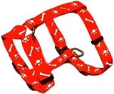  : Hundegeschirr 45-75 Halsband NEU beste Qualität Motiv ROT