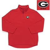 Antigua Georgia Bulldogs Youth Microfleece Pullover