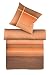 Kaeppel G-009196-47D4-VAKN Bettw&auml;sche Brick Satin 3-teilig, 200 x 200 cm Farbe: terra