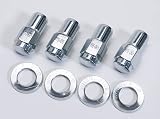 Cragar 27780-4: Lug Nuts, Shank with Washer, 1/2 in. x 20 RH, Closed End, Chrome Plated Steel, Set of 4