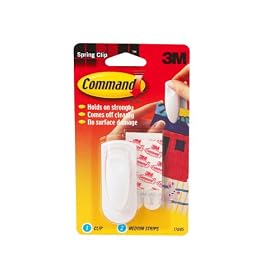 3M Command 17005 Spring Clip with Adhesive Strips by 3M