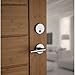 Kwikset Halifax Entry Door Handle with Lock and Key, Secure Keyed Reversible Lever Exterior, Doorlock, For Front Entrance and Bedrooms, Polished Chrome, Pick Resistant Smartkey Rekey Security