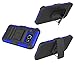 Galaxy S7 Case, Bastex Heavy Duty Hybrid Rubber Silicone Cover with Protective Kickstand Holster Belt Clip Case for Samsung Galaxy S7 (Blue/Black)