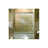 Kohler K-702211-L-SHP Fluence Frameless Bypass Bath Door, Bright Polished Silver