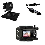 Auto Bean Bag Dash Holder with Car Charger for the Philips Aria 8GB MP3 Video Player FullSound - uses Gomadic TipExchange Technology