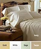 1500 TC Egyptian Cotton Sheet Set, Solid Color, Sateen Weave, Fits up to 18 Inches Review