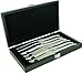Laguiole Stainless steel bolster Aluminum Handled knives in Wood Pencil Box~Authentic Laguiole