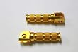 Foot Pegs - Front Rider - Gold - Kawasaki Ninja 250, ZX6 ZX6R ZX600, ZX6RR, ZZR600, ZX7 ZX7R ZX750, ZX9 ZX9R ZX900, Z1000, ZX11, ZRX 1100 1200, ZX12R, ZZR1200