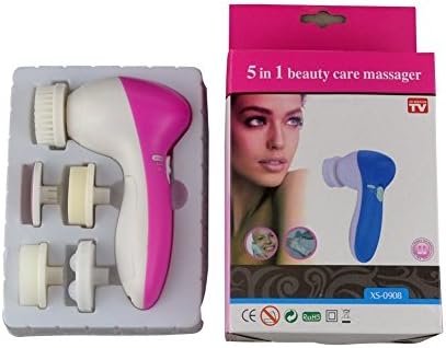 Ckeyin5-in-1 Electric Facial Pore & Body Wash Brush Spa Cleaning System/Beauty Skin Massage Brush/Mini Multifunction beauty skin cleaning kit