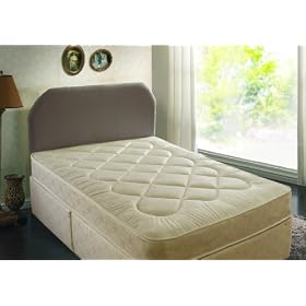 4FT6 DOUBLE DEEP QUILTED DIVAN BED WITH MATTRESS -GREAT BARGAIN