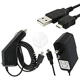 Rapid Car Charger CLA + USB Sync Data Cable + Travel Home Wall Charger for  ....