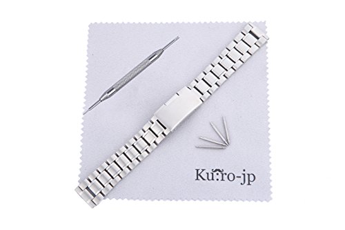 20mm Unisex Stainless Steel Bracelet Watch Band Strap Straight End