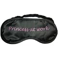 Schlafmaske Augenmaske Spr�che Princess at work (schwarz)