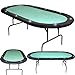 84 inch Texas Holdem Green Felt Poker Table - Casino Supplies Folding Leg Poker Table