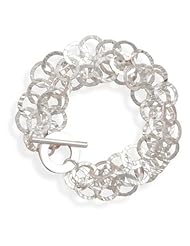 Textured Multi Chain Toggle Bracelet (7.5 Inch)