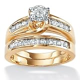 2-Piece Diamond Tutone 10k Gold Wedding Ring Set