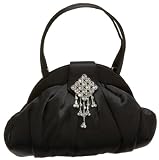 Savanna Satin Jewel Top Handle Clutch