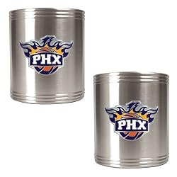 Phoenix Suns NBA 2pc Stainless Steel Can Holder Set - Primary Logo by Great American Products