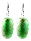 Barse Genuine Lime Turquoise Nugget Earrings