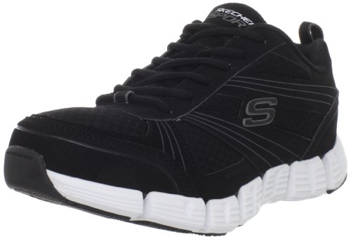Skechers Men's Stride Fashion Sneaker,Black/White,9.5 M US