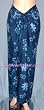 Full Size Pareo: Blue Hibiscus on Navy