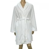 Produkt-Bild: Capelli New York Microfaser Bademantel 'Stripes' , Groesse:S;Farbe:white combo