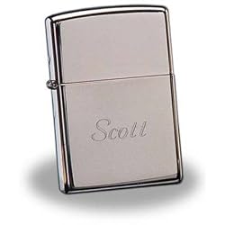 Zippo Chrome Lighter (1 per order) Personalized Gift Favors