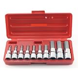 Buy 10-pc. 3 8 & 1 2 Drive Metric Hex Bit Socket Set by Cal