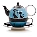 HuesNBrews Cattitude Blue Tea for One, 1 Pack