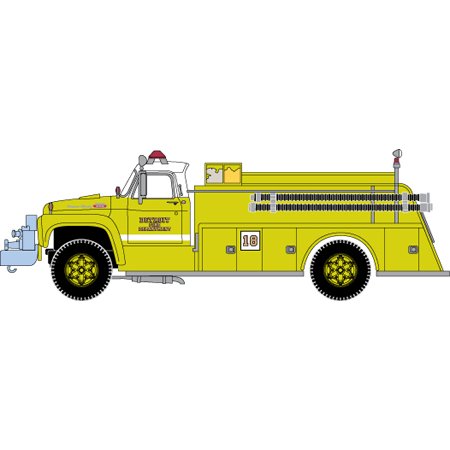 HO RTR Ford F-850 Fire Truck, Detroit