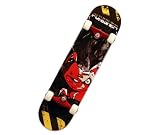 Punisher Teddy Complete Skateboard, Black, 31-Inch