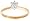 14k Yellow Gold Round Solitaire Diamond Engagement Ring (1/3 ct, H-I Color, SI2-I1Clarity), Size 7