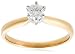 14k Yellow Gold Round Solitaire Diamond Engagement Ring (1/3 cttw, H-I Color, SI2-I1 Clarity), Size 7