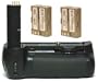 Opteka Battery Pack Grip for Nikon D80 & D90 Digital SLR with 2 EN-EL3e Batteries (4000 mAh Total)