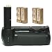 Opteka Battery Pack Grip for Nikon D80 & D90 Digital SLR with 2 EN-EL3e Batteries (4000 mAh Total)