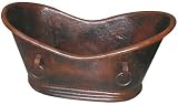 Copper Tub Grand Slipper Tub with Rings 71