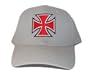 New Los Angeles County Choppers Iron Cross Flex Fit Hat Cap - (3 Colors Available), Grey