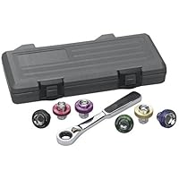 Gear Wrench 3870 7 Piece Magnetic Oil Drain Plug Set