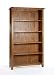 Neo large tall open bookcase solid oak wood rustic furniture