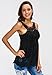 FanShou Women Lace Crochet Halter Backless Hollow Out Vest Tank Top Blouse