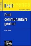 Revue Ellipses Marketing  / Droit communautaire général