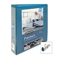 Wilson Jones Premium Single-Touch Locking Round Ring View Binder, 1.5 Inch Capacity, Dark Teal (W87921PP)